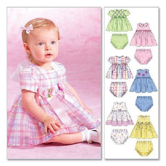McCall's Easy 4351 - Infants Sundress & Ruffle Bloomers Sewing Pattern - Picture 4 of 4